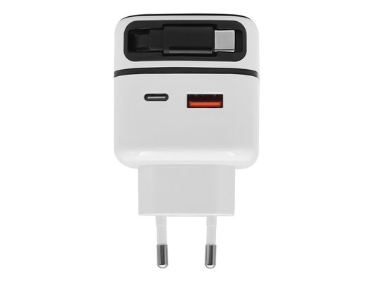 Зарядное устройство Qumo Energy PD 35Вт USB-A QC3.0 + 2 USB Type-C PD цвет белый 54636